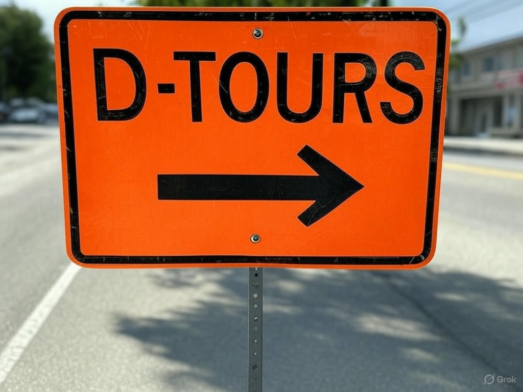 D-Tours sign
